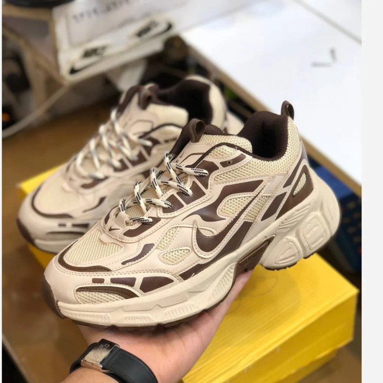 کفش لژدار زنانه مدل نایکی ورمر کرم قهوه ای