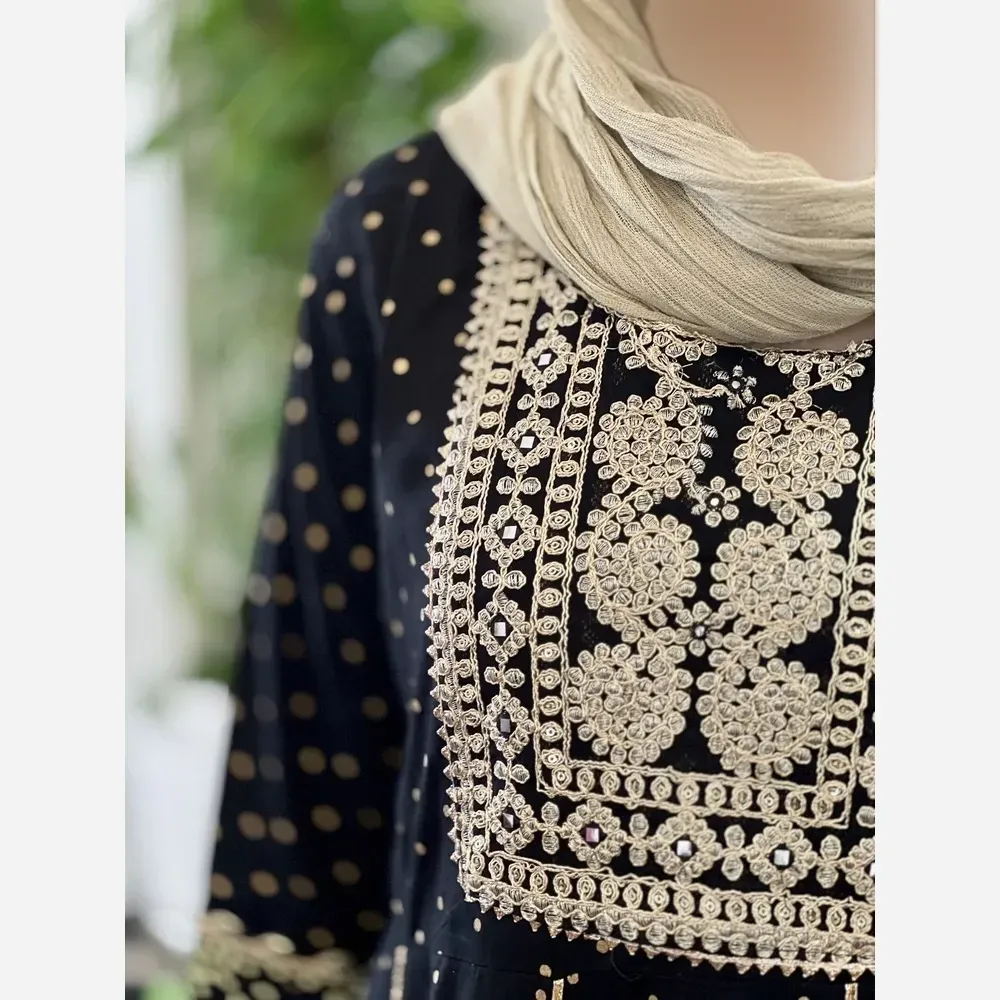 کرتی هندی زنانه جنس نخ وارداتی سایز بزرگ مدل کلوش قد 135