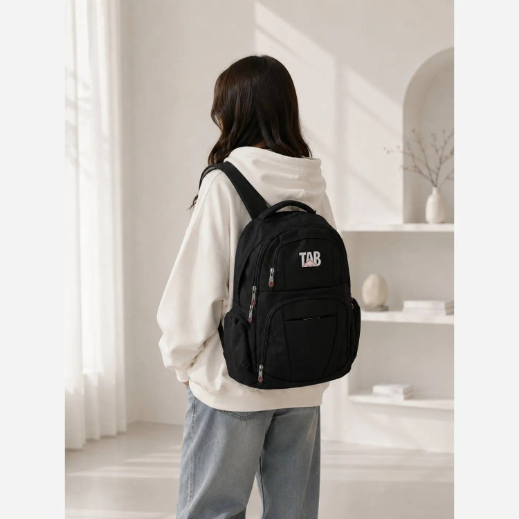 کوله پشتی برزنت مدرسه و دانشگاه مناسب لپ تاپ ابعاد 48 در 39 سانتیمتر
